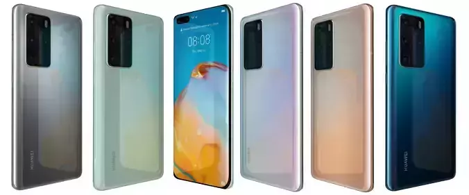 Huawei P40 Pro All Colors High Poly