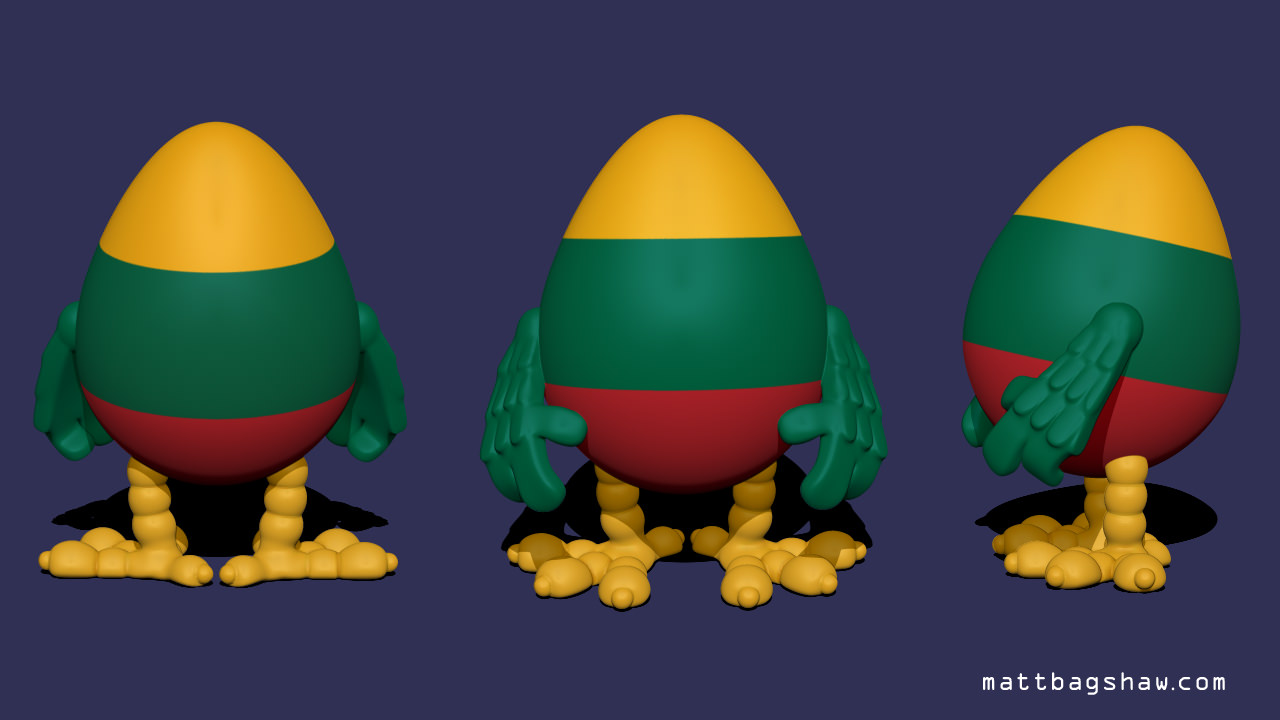 Hatchlings Collection easter eggs from all over world Free 3D print model_6