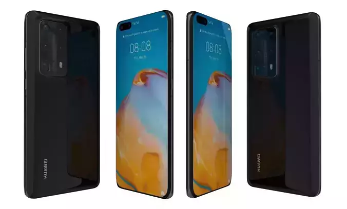 Huawei P40 Pro Plus Black High Poly