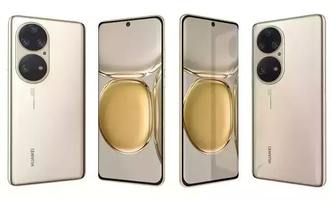 Huawei P50 Pro Cocoa Gold High Poly