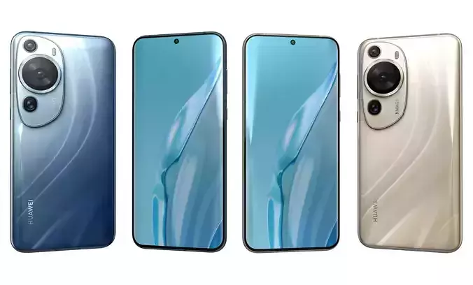 Huawei P60 Art Brown And Blue High Poly