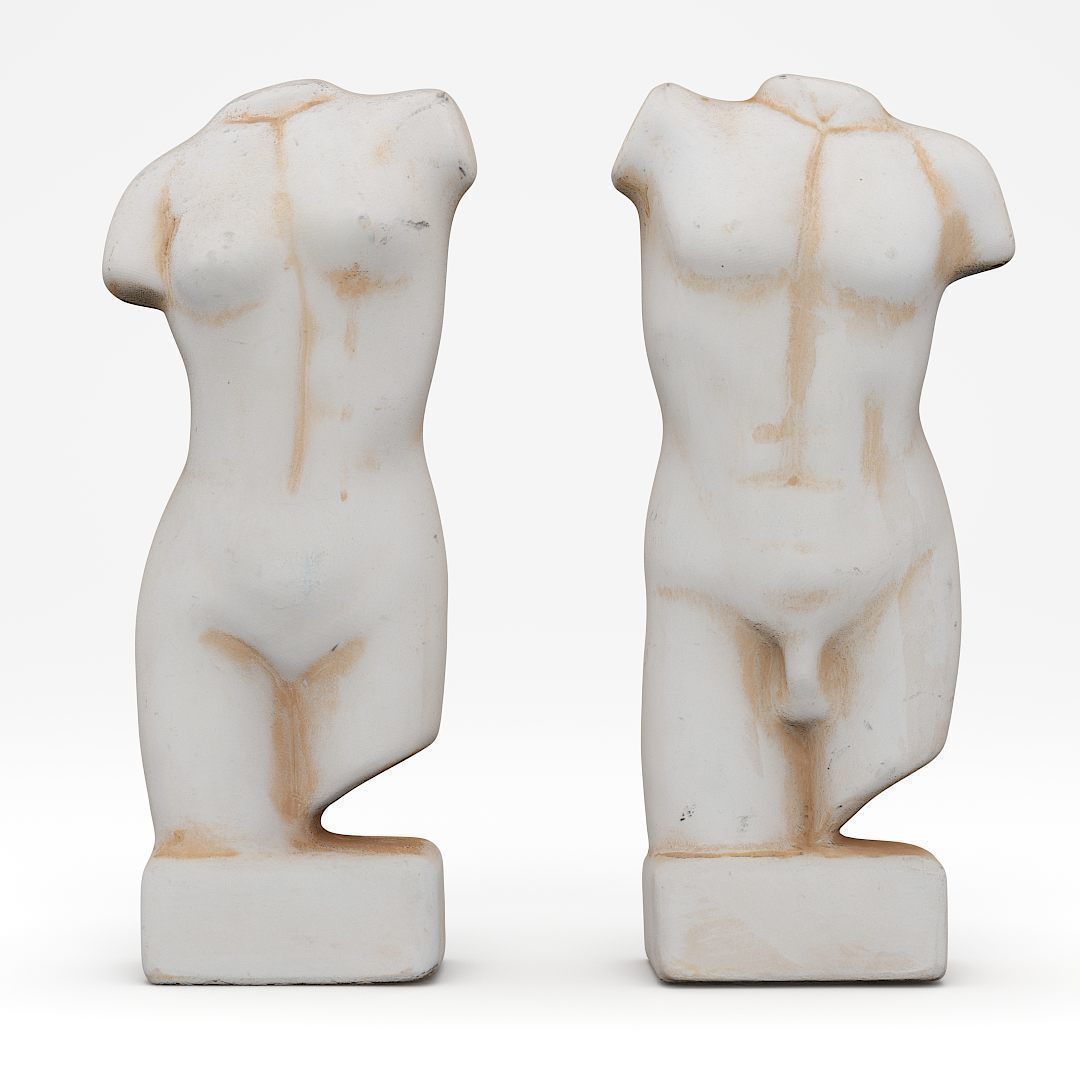 Greek sculpture 3D model_2