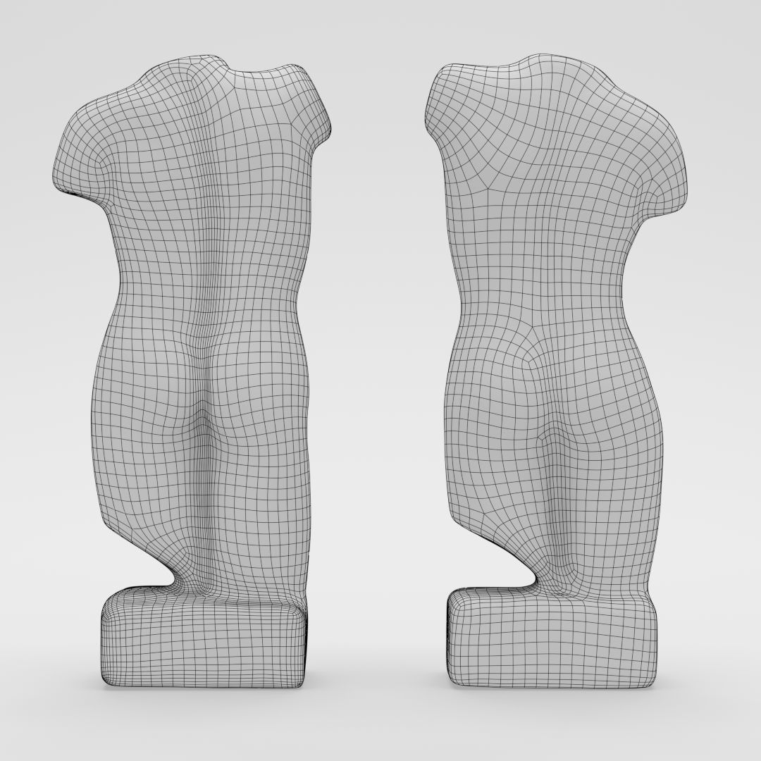 Greek sculpture 3D model_7