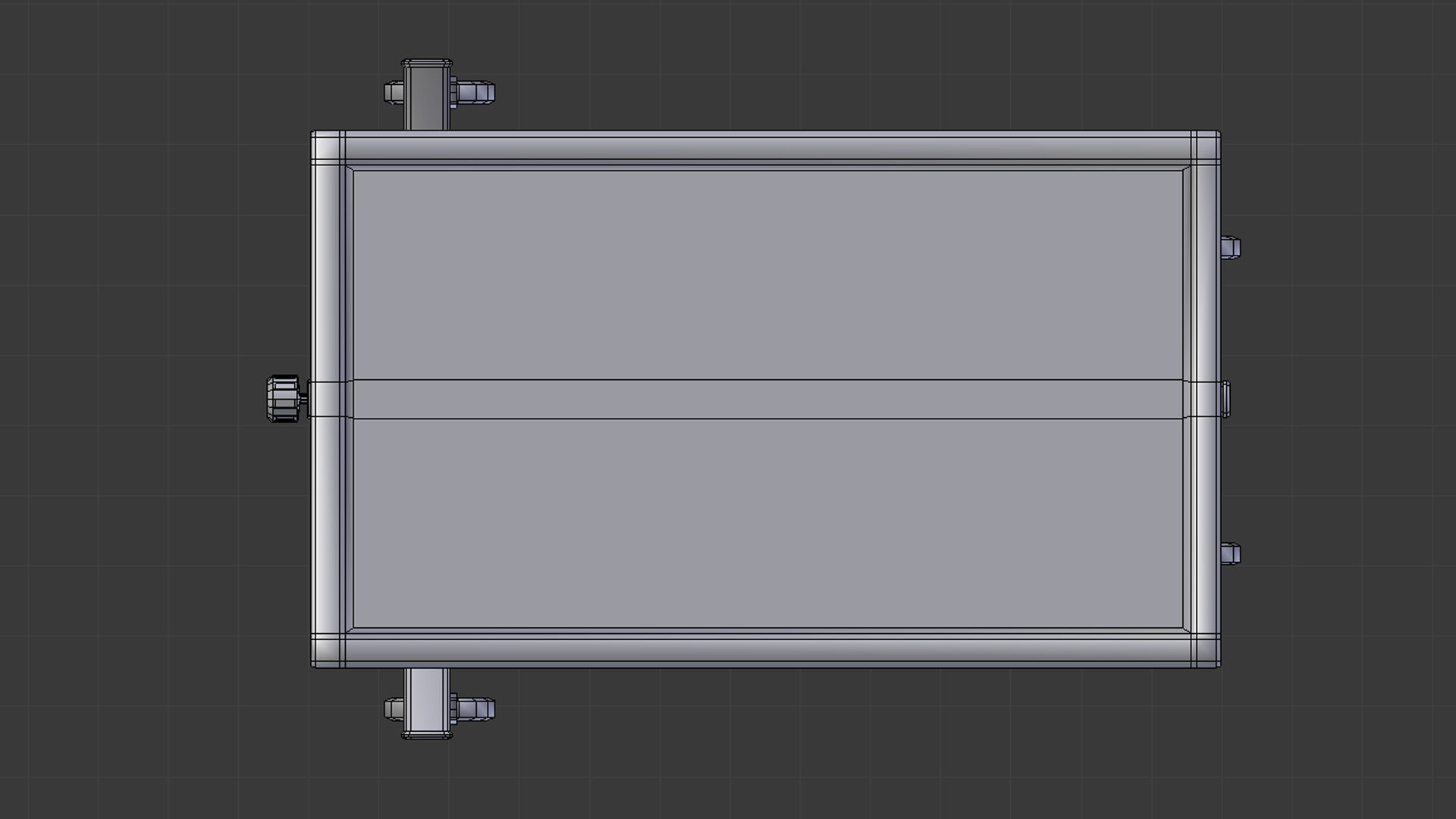 Surgical Table Low-poly 3D model_8