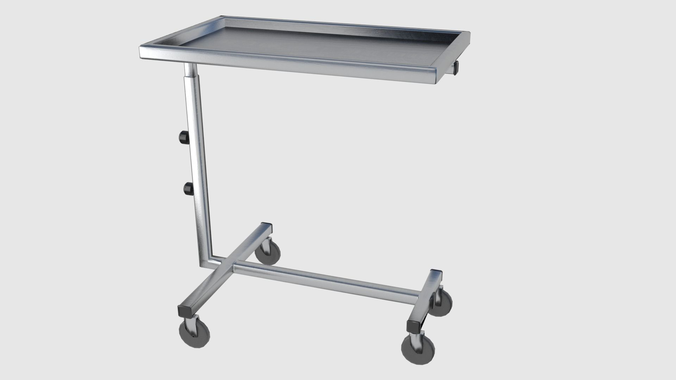 Surgical Table Low-poly 3D model