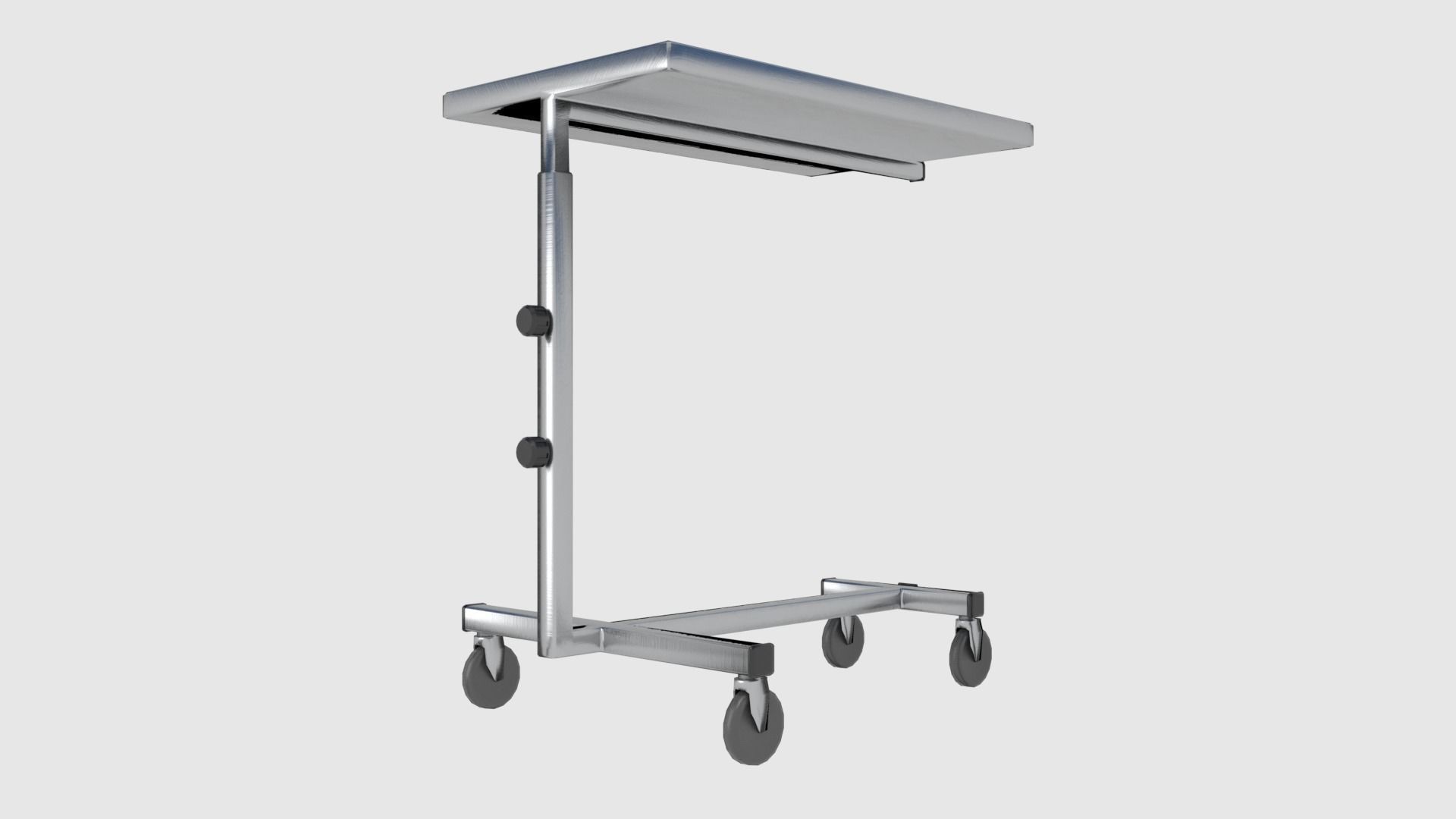 Surgical Table Low-poly 3D model_1