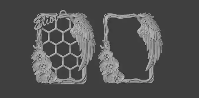 Orchid Card Sleeve 3D printable Digital file