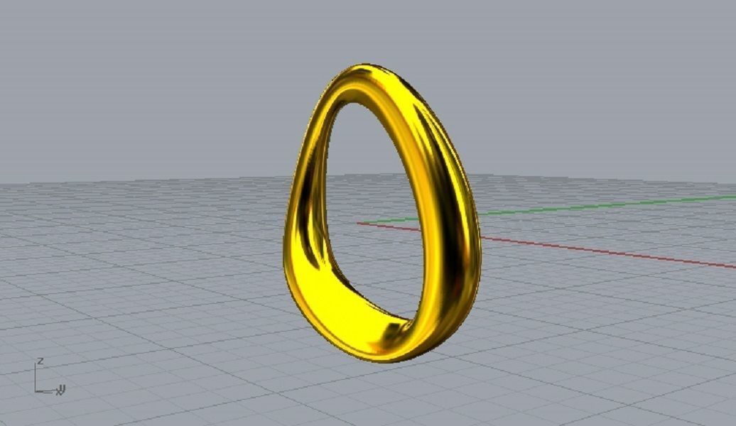 Ring Moebius 3D print model_1