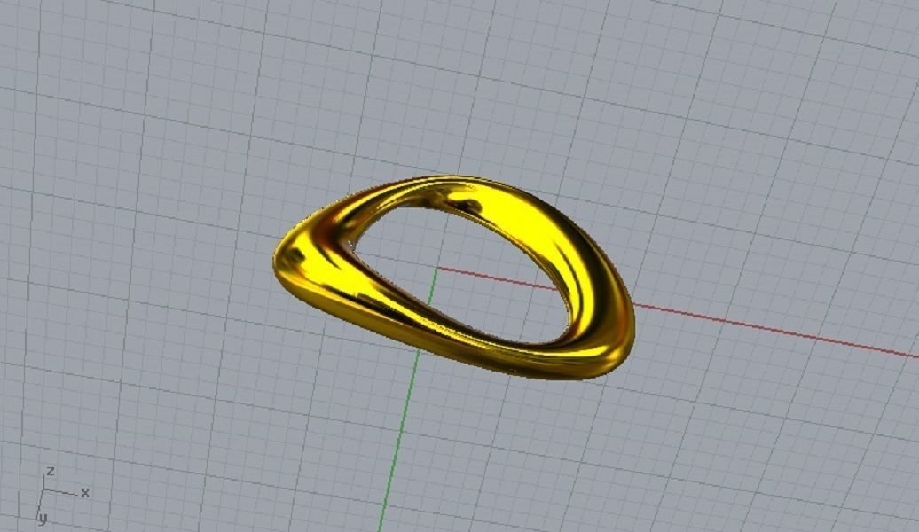 Ring Moebius 3D print model_2