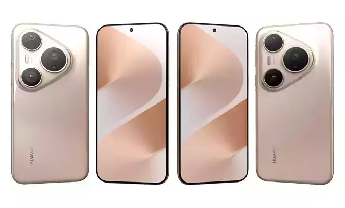 Huawei Pura 80 Pro Gold High Poly