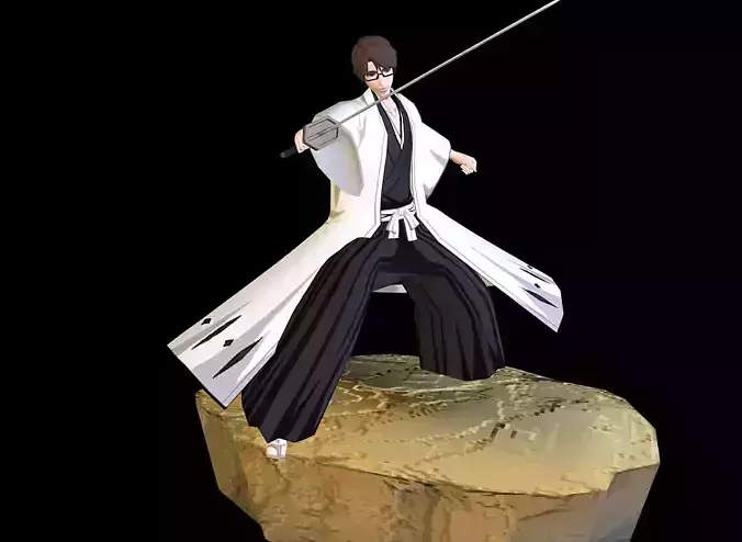 CAPTain AIZEN SOSUKE V1 Fbx Pbr Animated