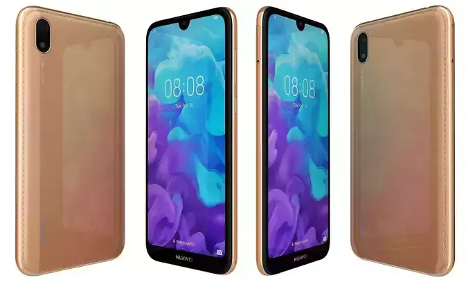 Huawei Y5 2019 Amber Brown High Poly