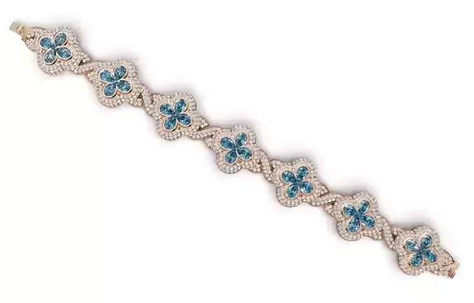 clover diamond bracelet
