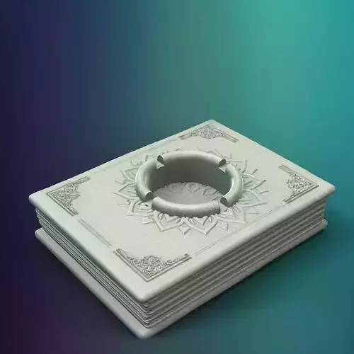 Book Ashtray 3D Printable STL File