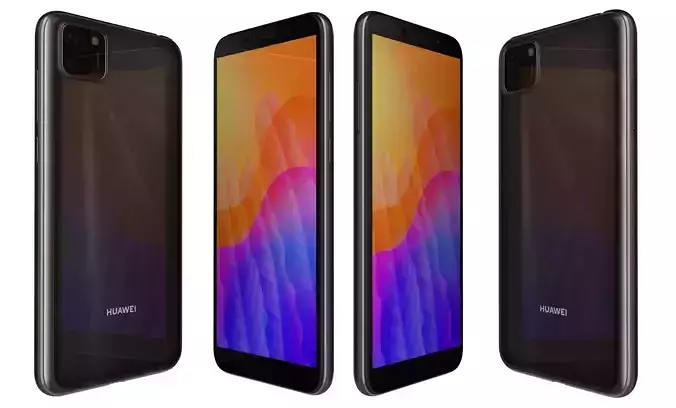 Huawei Y5p Midnight Black High Poly