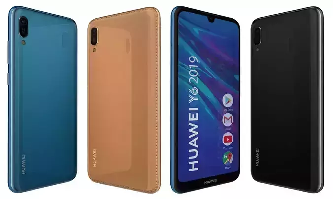 Huawei Y6 2019 All Colors High Poly