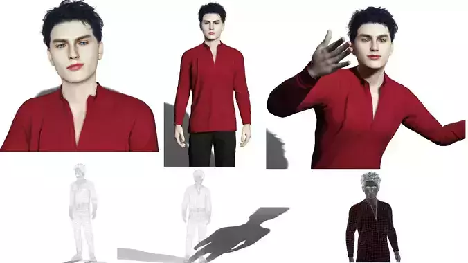 Ultra Realistic Male Character Model Fully Detailed PBR 