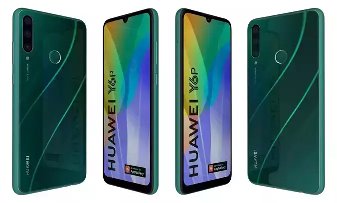 Huawei Y6P Emerald Green High Poly
