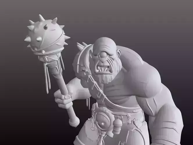 Polyphemus STL Mythical Cyclops Warrior 3D Model