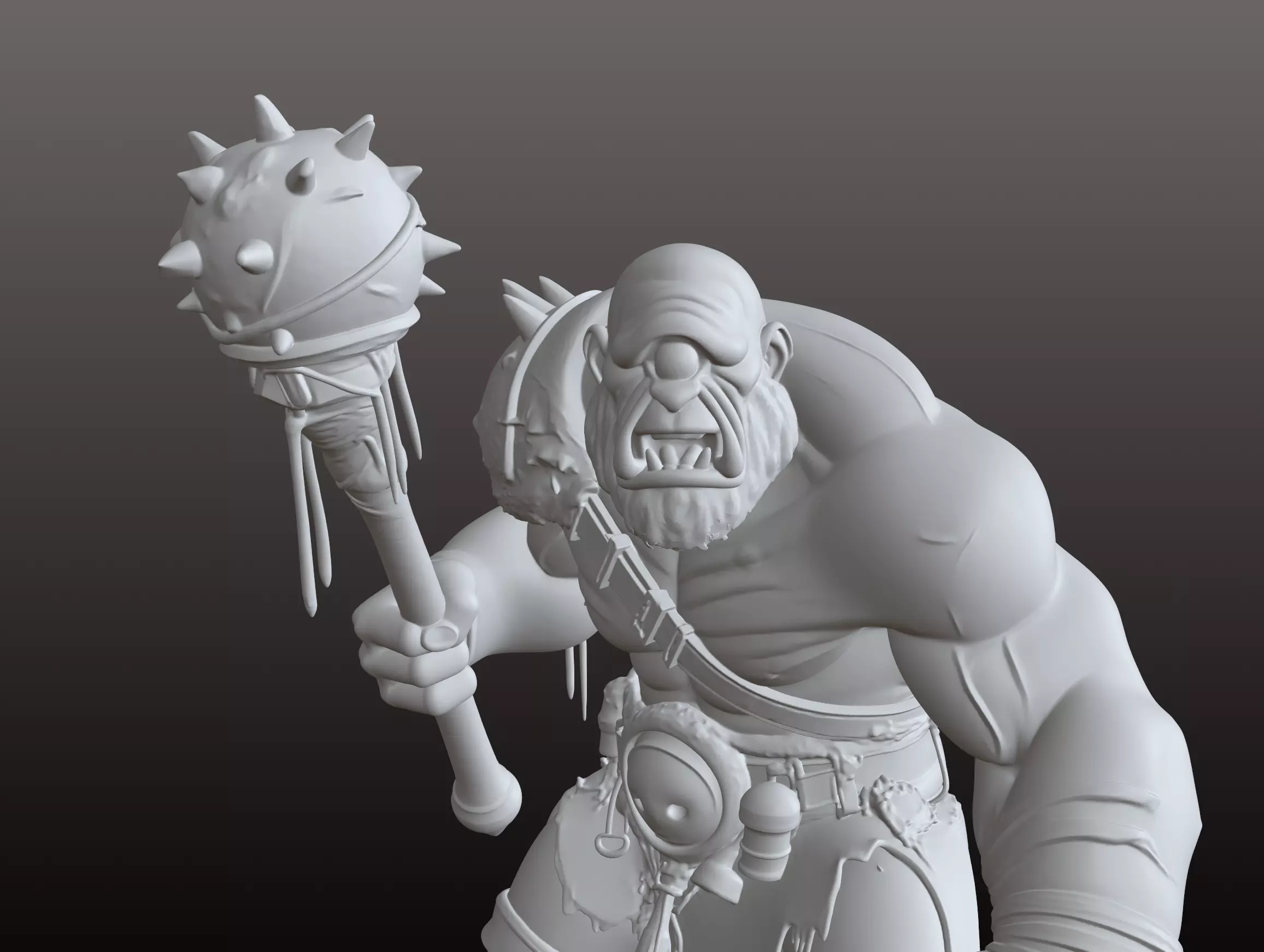 Polyphemus STL Mythical Cyclops Warrior 3D Model 3D print model