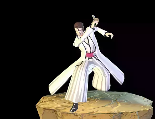 CAPTain AIZEN SOSUKE V2 Fbx Pbr Animated