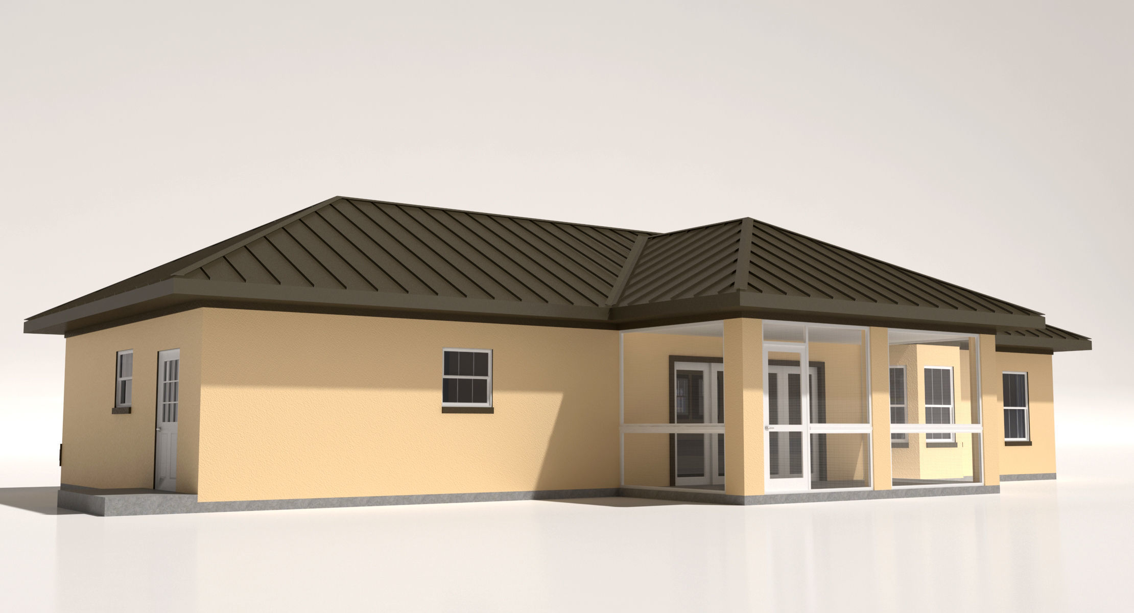 House-007 - Low Poly 3D model_3