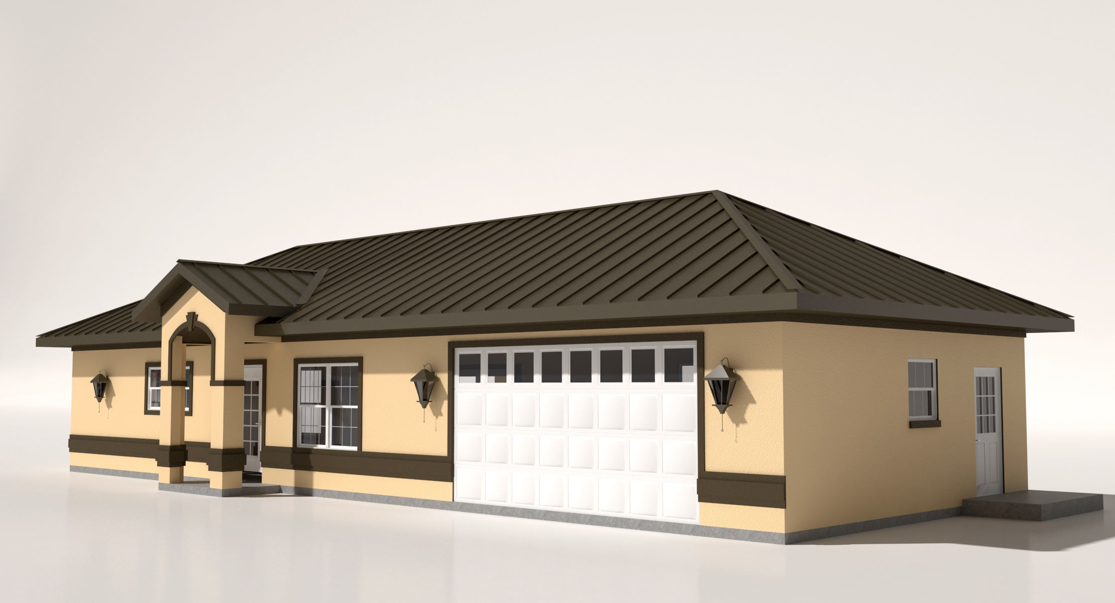 House-007 - Low Poly 3D model_1