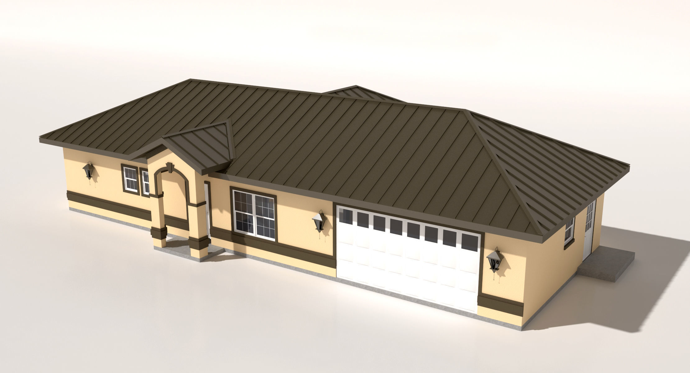 House-007 - Low Poly 3D model_5