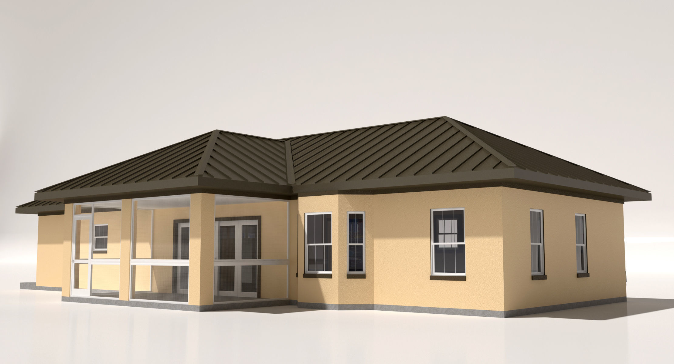 House-007 - Low Poly 3D model_4