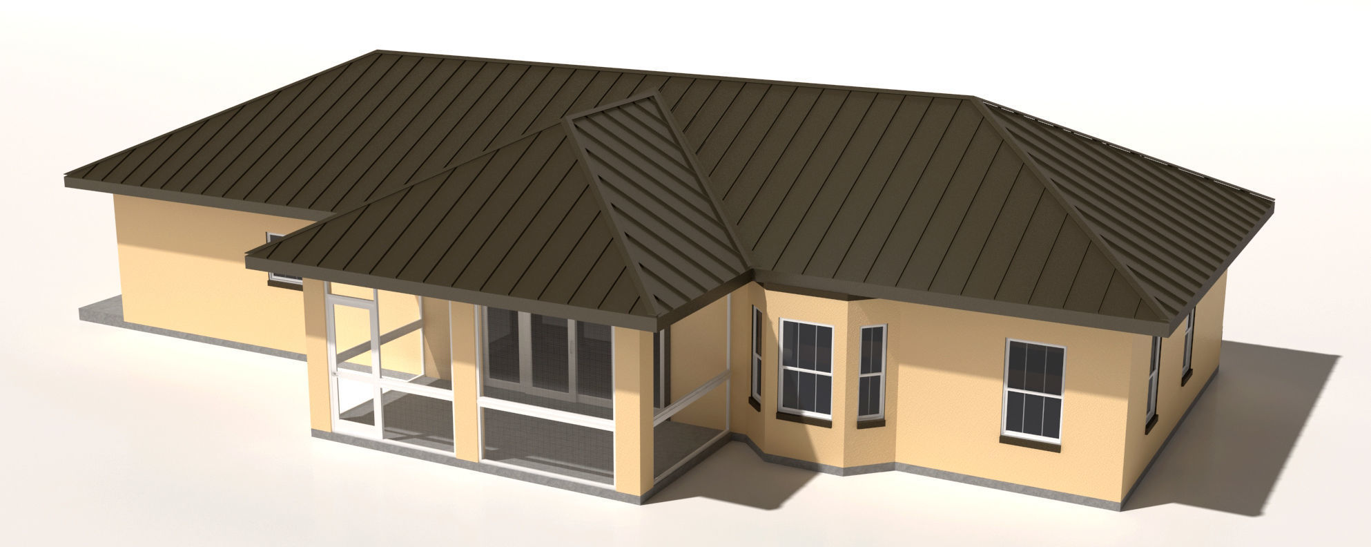 House-007 - Low Poly 3D model_2