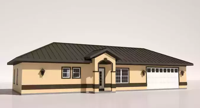 House-007 - Low Poly 3D model