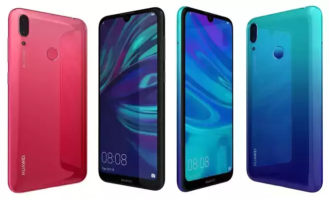 Huawei Y7 2019 All Colors High Poly