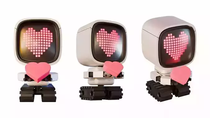 Valentine Cube Robot 