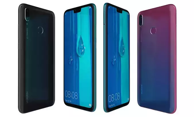 Huawei Y9 2019 All Colors High Poly