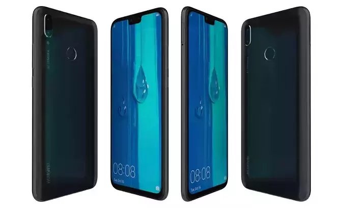 Huawei Y9 2019 Black High Poly