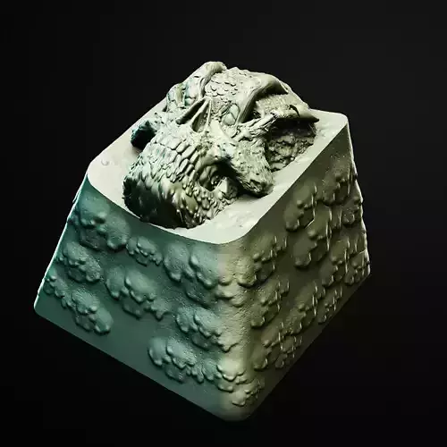 Skull Hand Keycap 3D Printable STL File