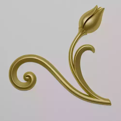 furniture 3d model cnc decor flower