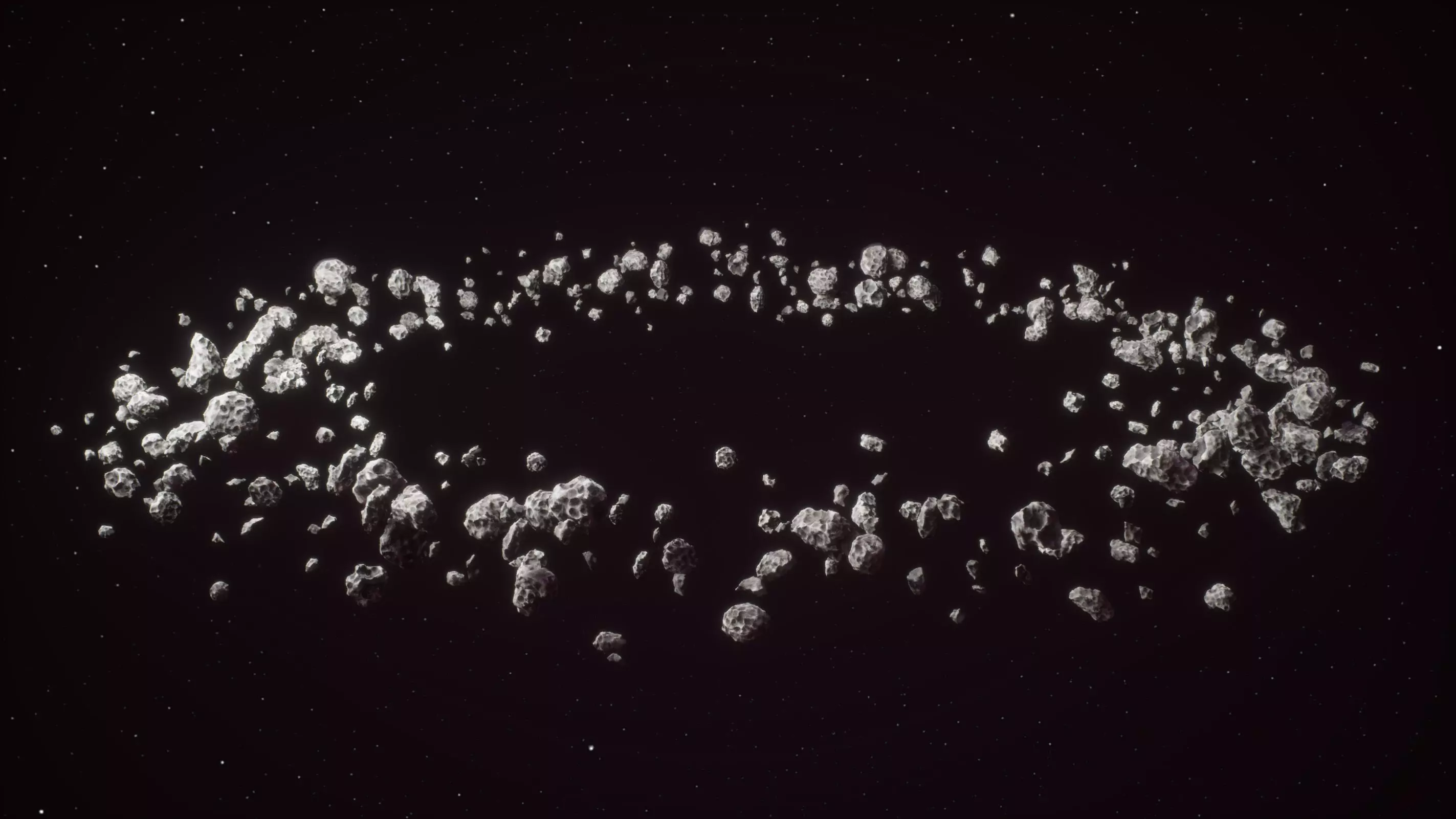 Asteroid PACK Game Ready Low-poly 3D model