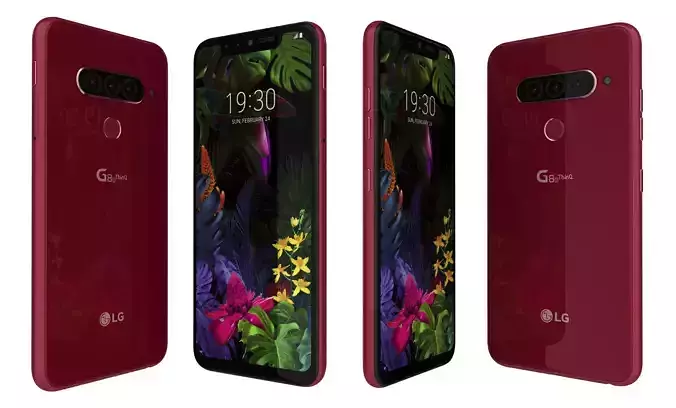 LG G8s ThinQ Carmine Red High Poly