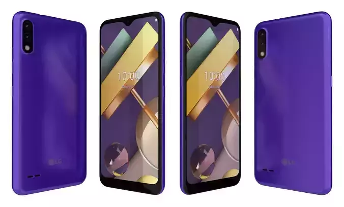 LG K22 Blue High Poly