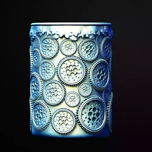 Gears Bottle Holder 3D Printable STL File