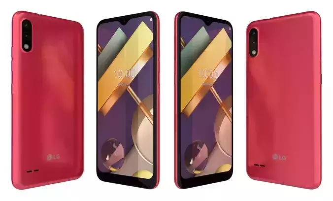 LG K22 Red High Poly