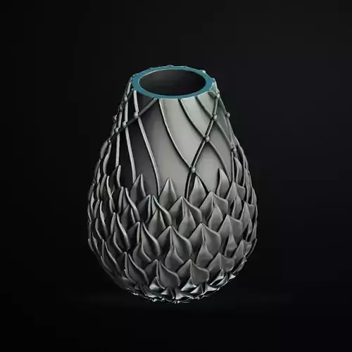 Flame Vase 3D Printable STL File