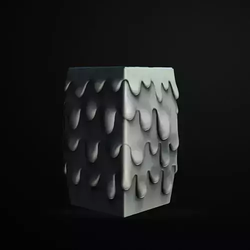 Melting Cheese Vase 3D Printable STL File