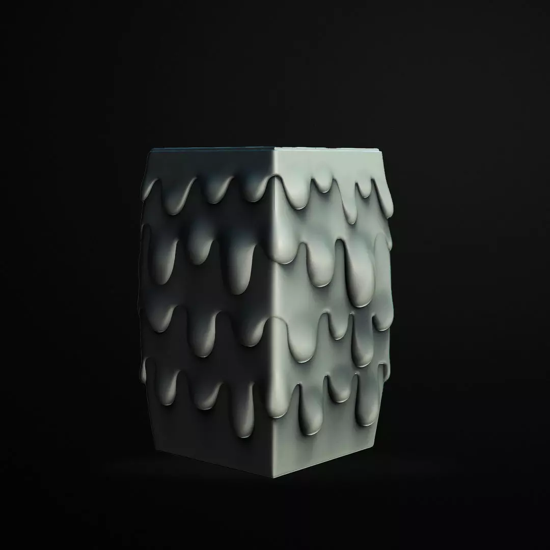Melting Cheese Vase 3D Printable STL File 3D print model