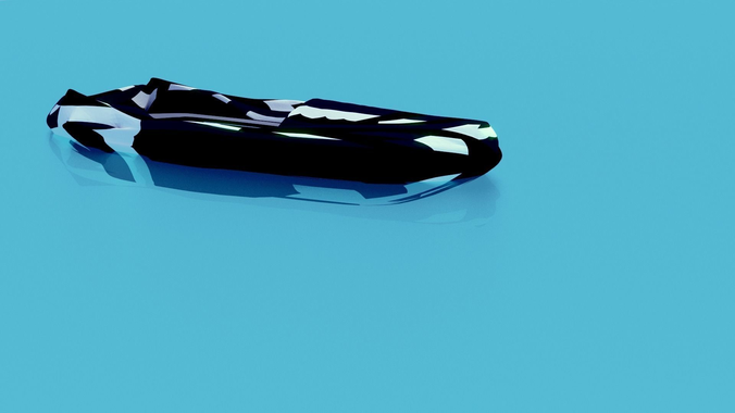 Low-Poly Speed Boat Low-poly 3D model