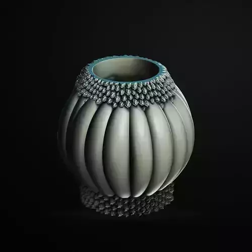 Musk Melon Vase 3D Printable STL File