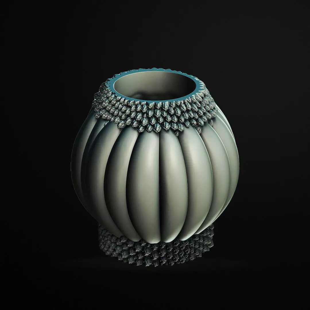 Musk Melon Vase 3D Printable STL File 3D print model