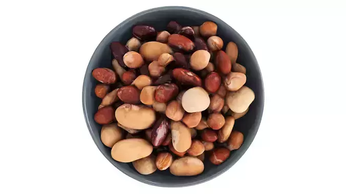 Cooked bean mix