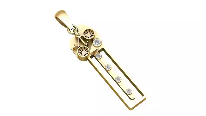 Mech Tech Bar Pendant Mechanica 3D Printable Model